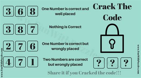 3 digit code puzzle answer|Crack The Code .